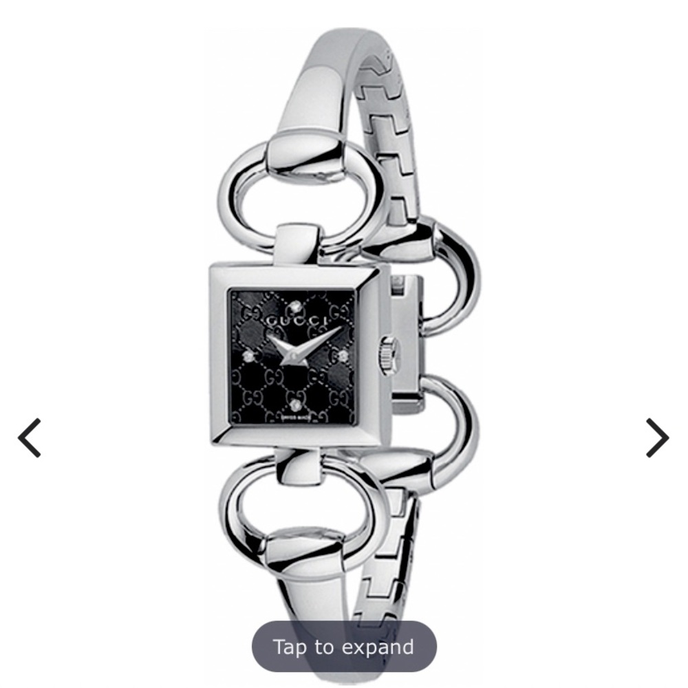 NWT Authentic GUCCI Tournabuoni Steele and Quartz women’s watch